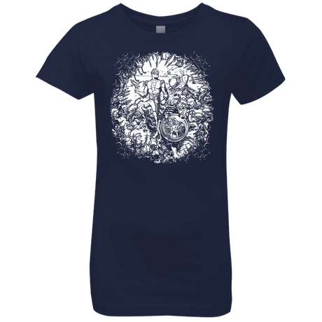 T-Shirts Midnight Navy / YXS Spaceman Girls Premium T-Shirt