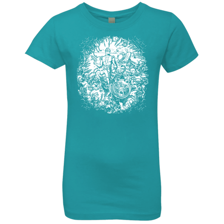 T-Shirts Tahiti Blue / YXS Spaceman Girls Premium T-Shirt