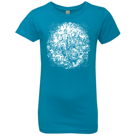 T-Shirts Turquoise / YXS Spaceman Girls Premium T-Shirt