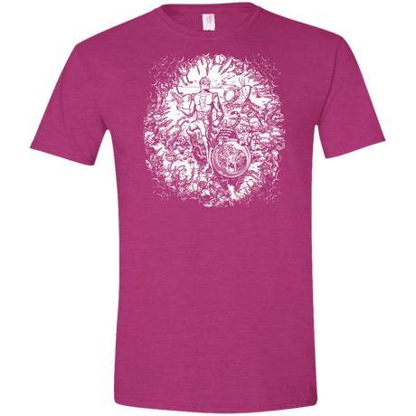 T-Shirts Antique Heliconia / S Spaceman Men's Semi-Fitted Softstyle