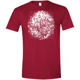 T-Shirts Cardinal Red / S Spaceman Men's Semi-Fitted Softstyle