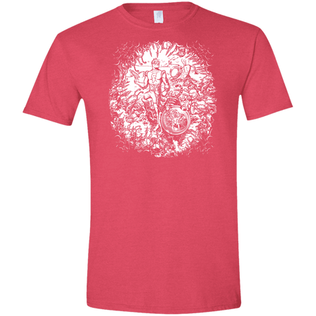 T-Shirts Heather Red / S Spaceman Men's Semi-Fitted Softstyle