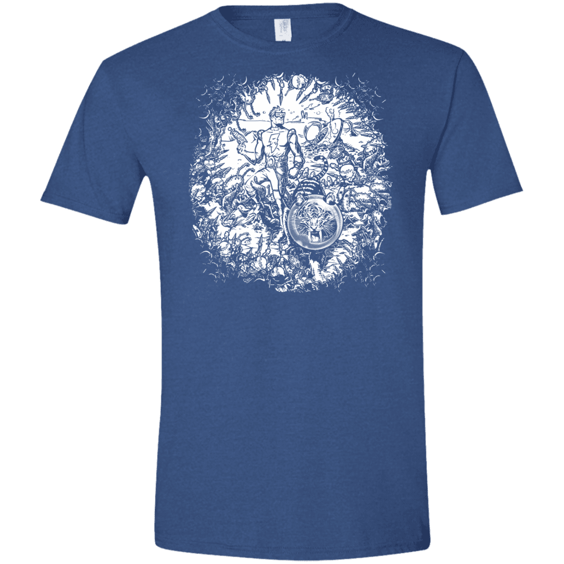 T-Shirts Heather Royal / X-Small Spaceman Men's Semi-Fitted Softstyle