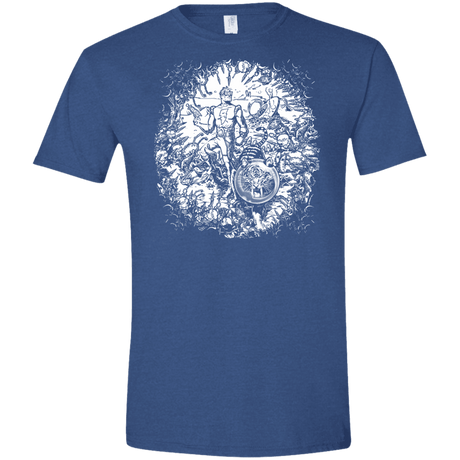 T-Shirts Heather Royal / X-Small Spaceman Men's Semi-Fitted Softstyle