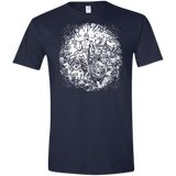 T-Shirts Navy / X-Small Spaceman Men's Semi-Fitted Softstyle