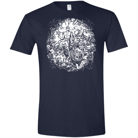 T-Shirts Navy / X-Small Spaceman Men's Semi-Fitted Softstyle
