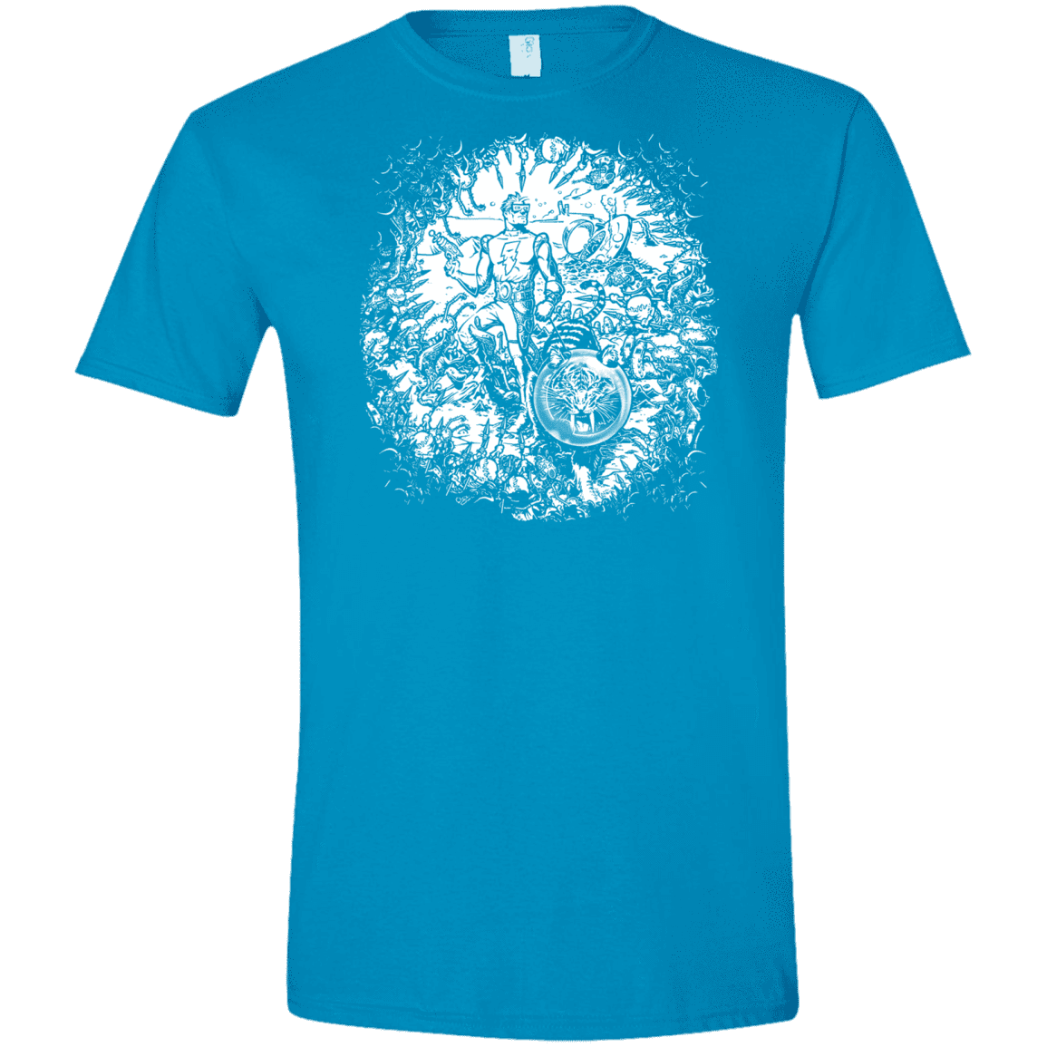 T-Shirts Sapphire / S Spaceman Men's Semi-Fitted Softstyle