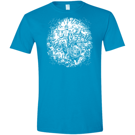 T-Shirts Sapphire / S Spaceman Men's Semi-Fitted Softstyle