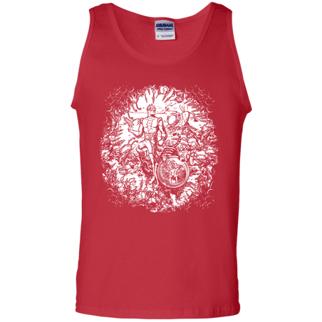 T-Shirts Red / S Spaceman Men's Tank Top