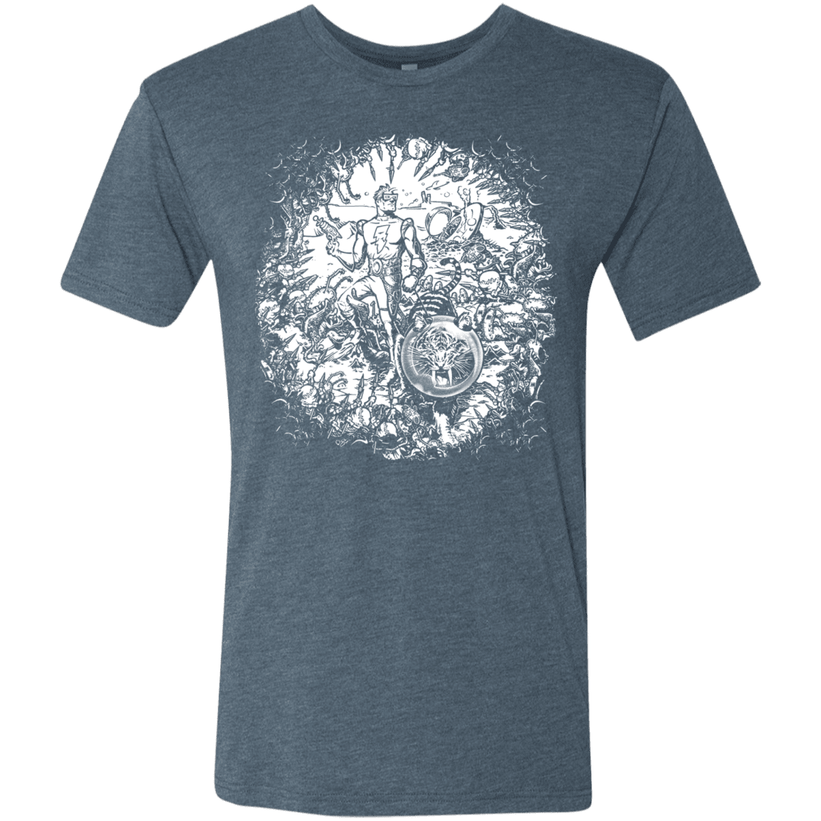 T-Shirts Indigo / S Spaceman Men's Triblend T-Shirt