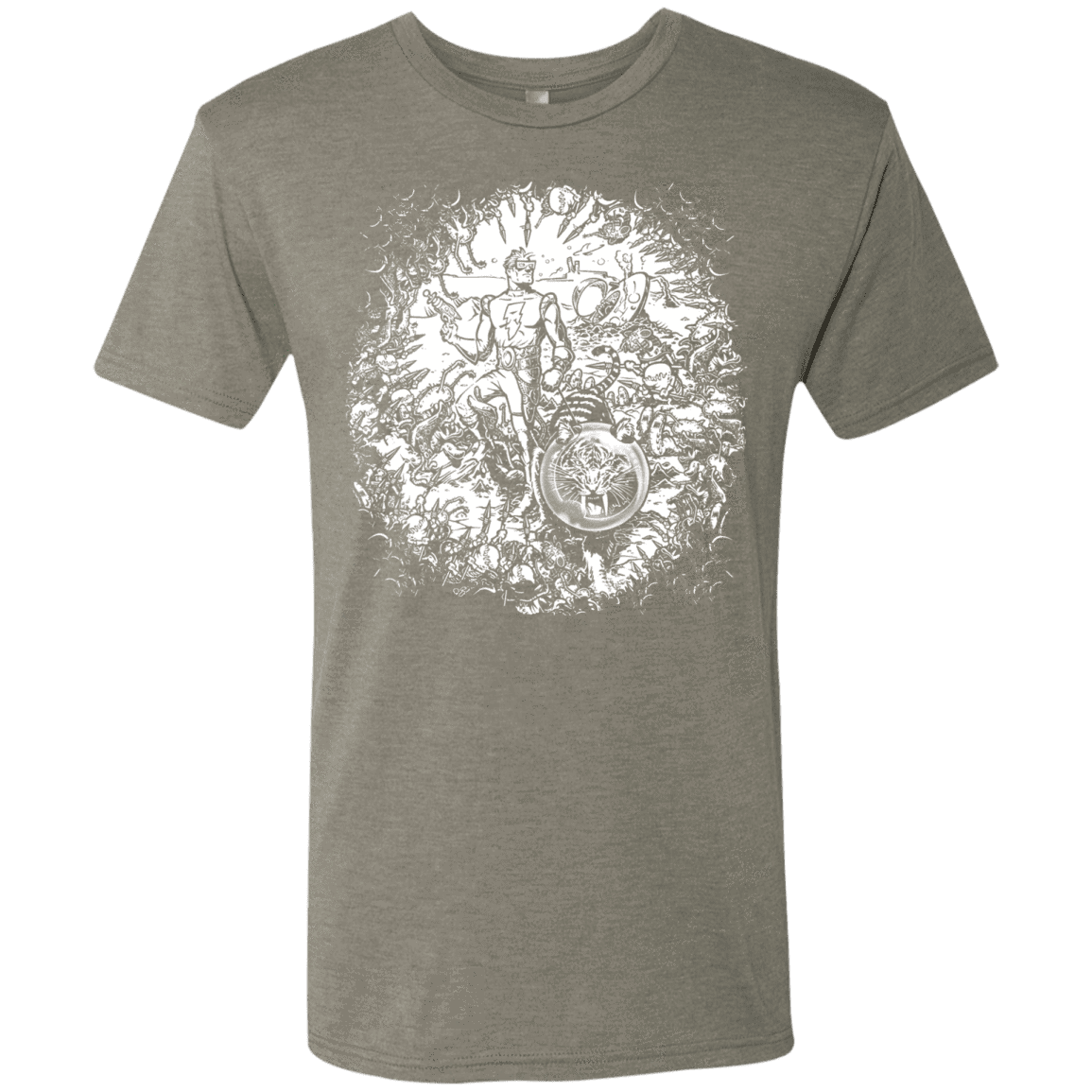 T-Shirts Venetian Grey / S Spaceman Men's Triblend T-Shirt