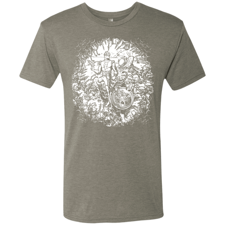 T-Shirts Venetian Grey / S Spaceman Men's Triblend T-Shirt