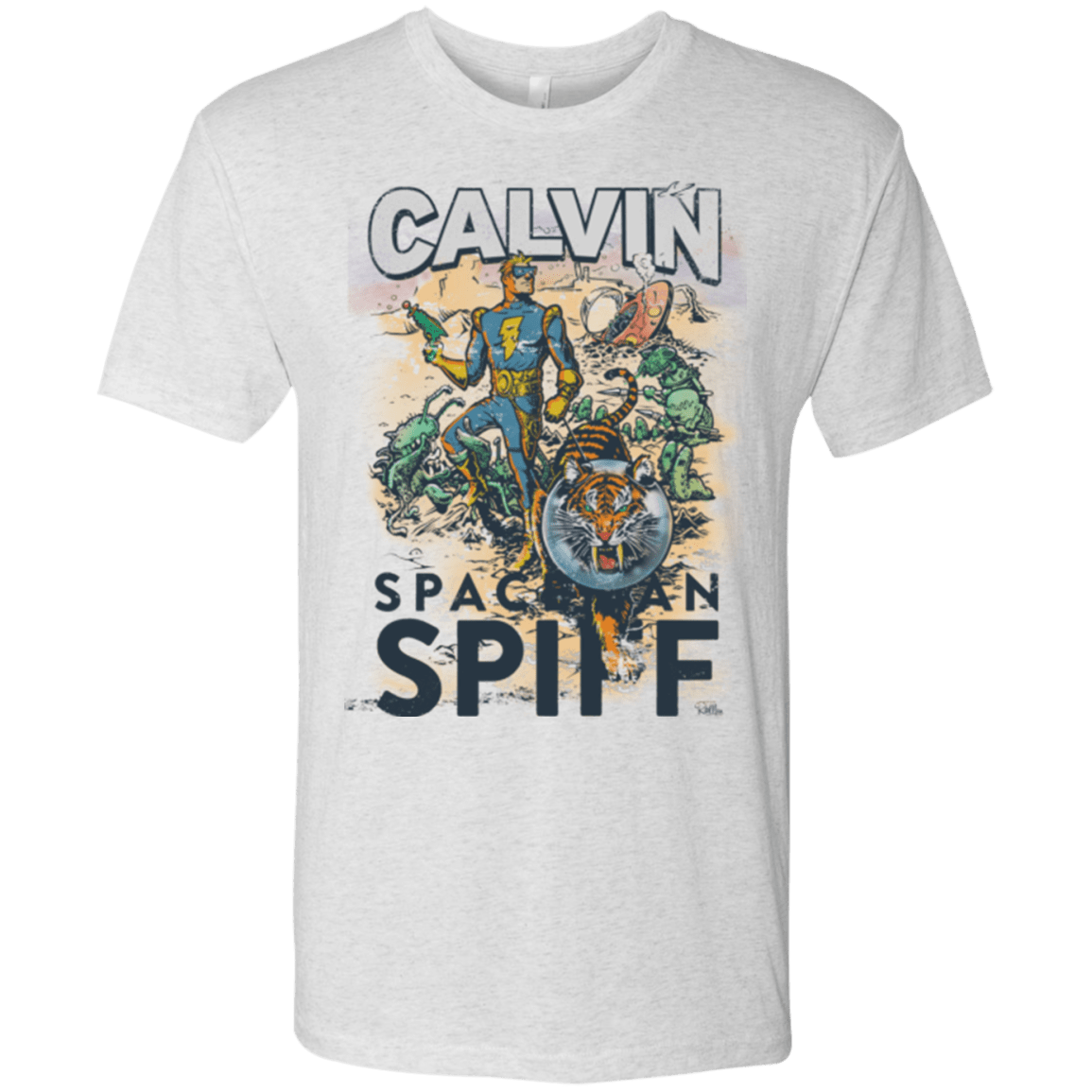 T-Shirts Heather White / Small Spaceman Spiff Men's Triblend T-Shirt