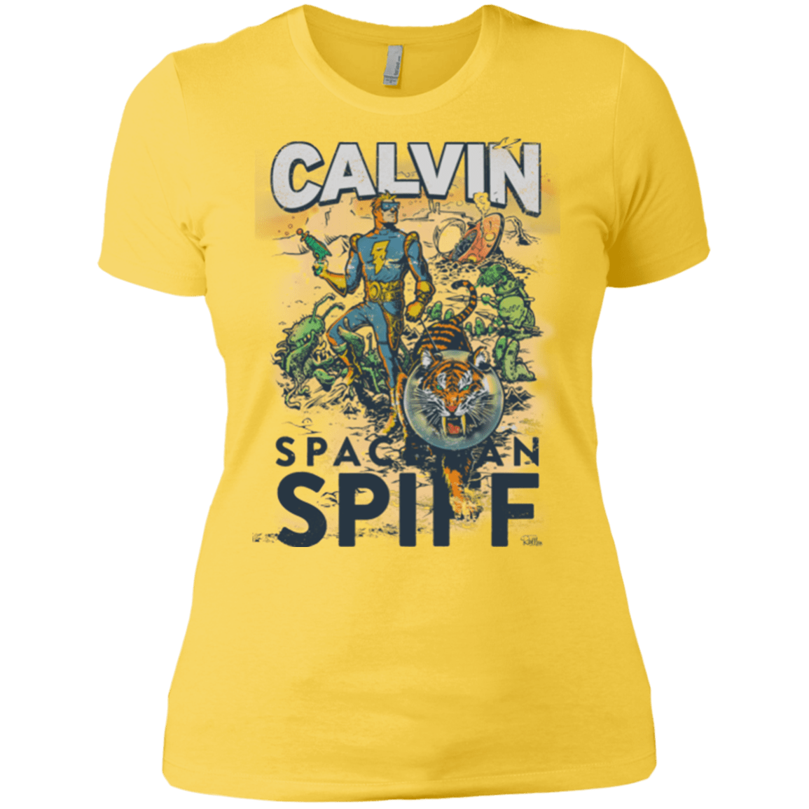 T-Shirts Vibrant Yellow / X-Small Spaceman Spiff Women's Premium T-Shirt