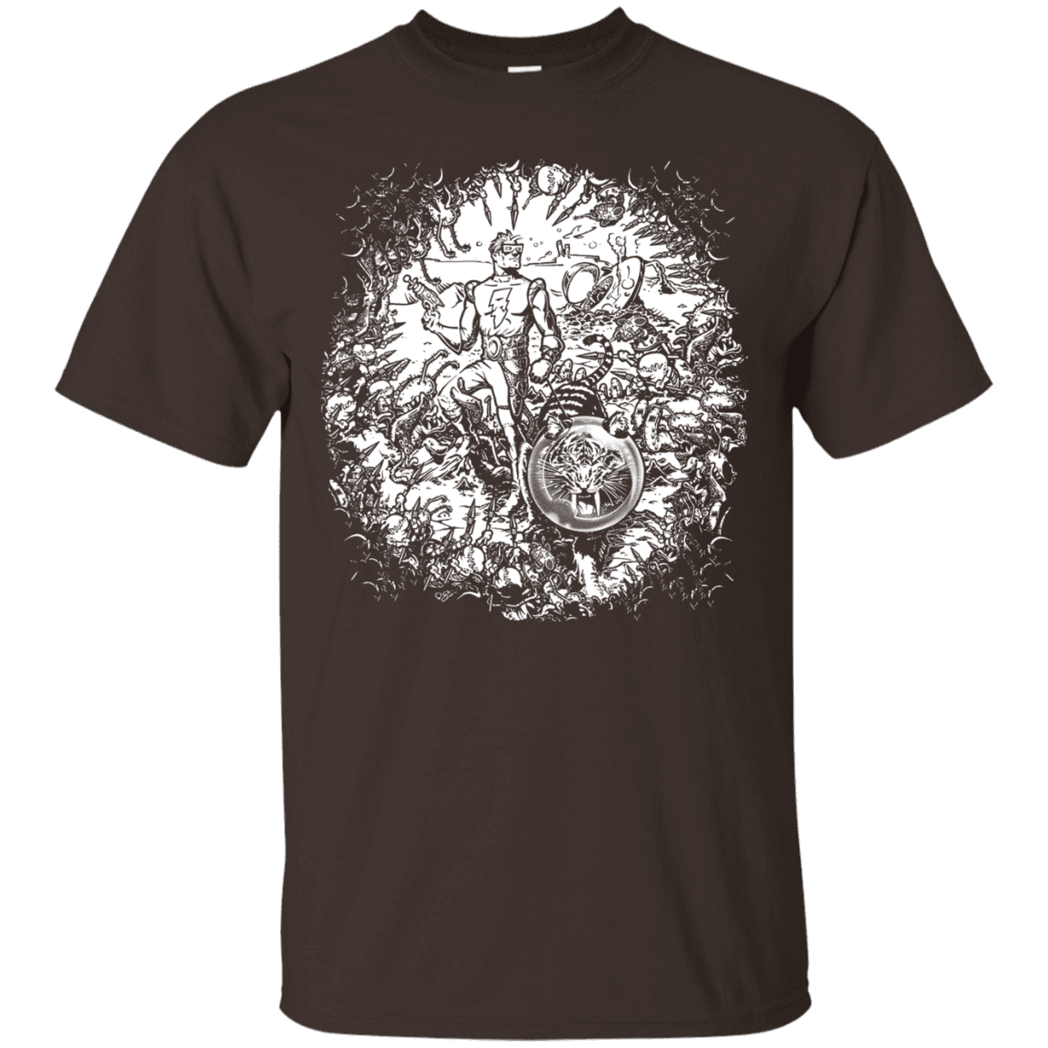 T-Shirts Dark Chocolate / S Spaceman T-Shirt