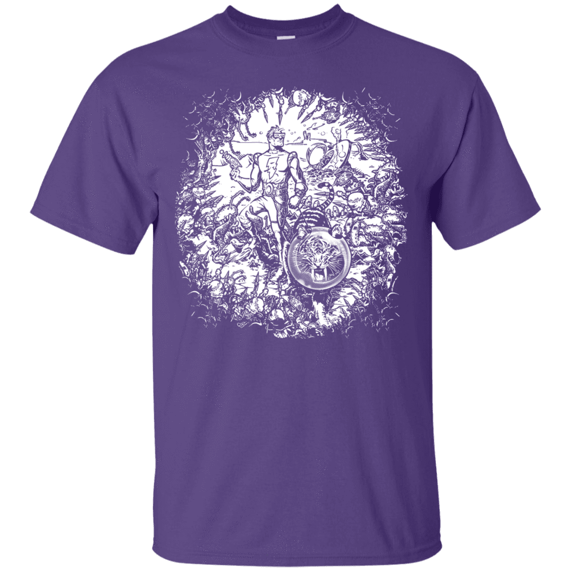 T-Shirts Purple / S Spaceman T-Shirt