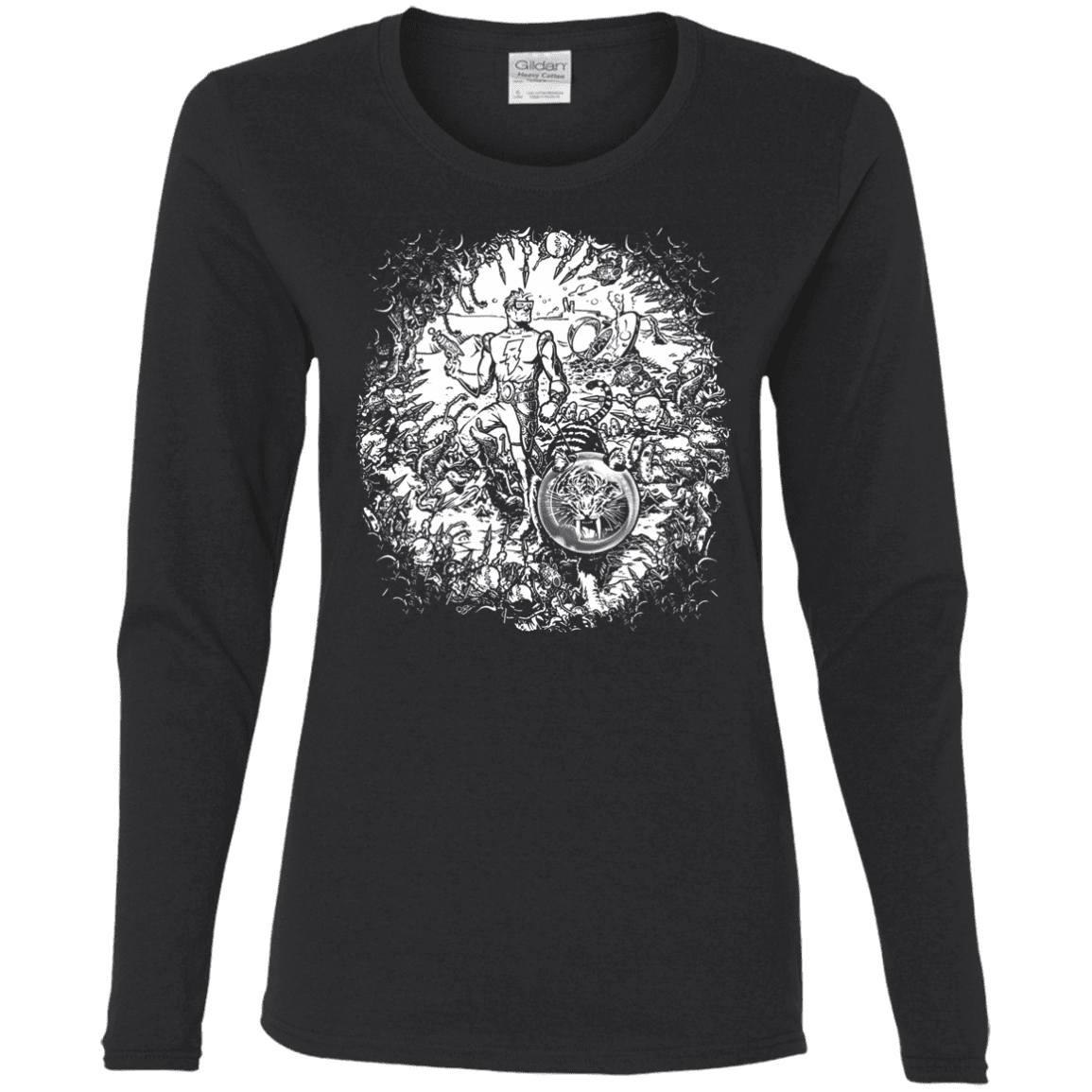 T-Shirts Black / S Spaceman Women's Long Sleeve T-Shirt