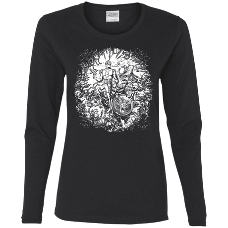 T-Shirts Black / S Spaceman Women's Long Sleeve T-Shirt