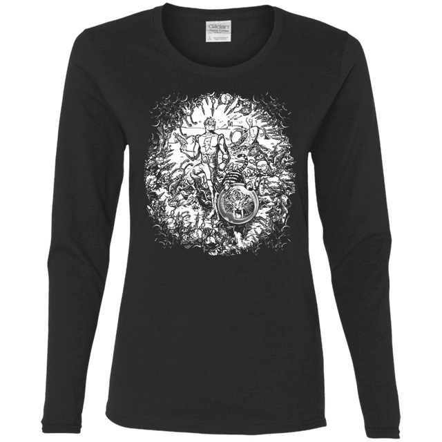 T-Shirts Black / S Spaceman Women's Long Sleeve T-Shirt