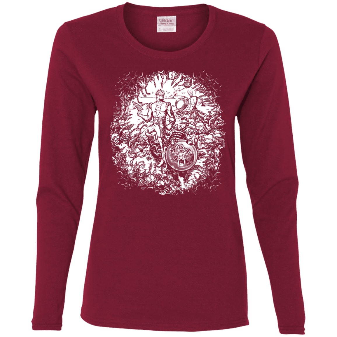 T-Shirts Cardinal / S Spaceman Women's Long Sleeve T-Shirt