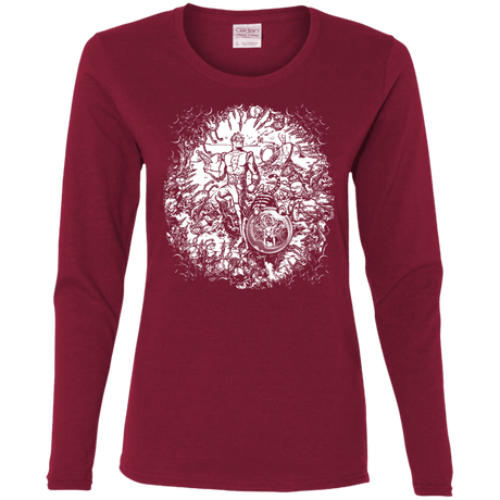 T-Shirts Cardinal / S Spaceman Women's Long Sleeve T-Shirt