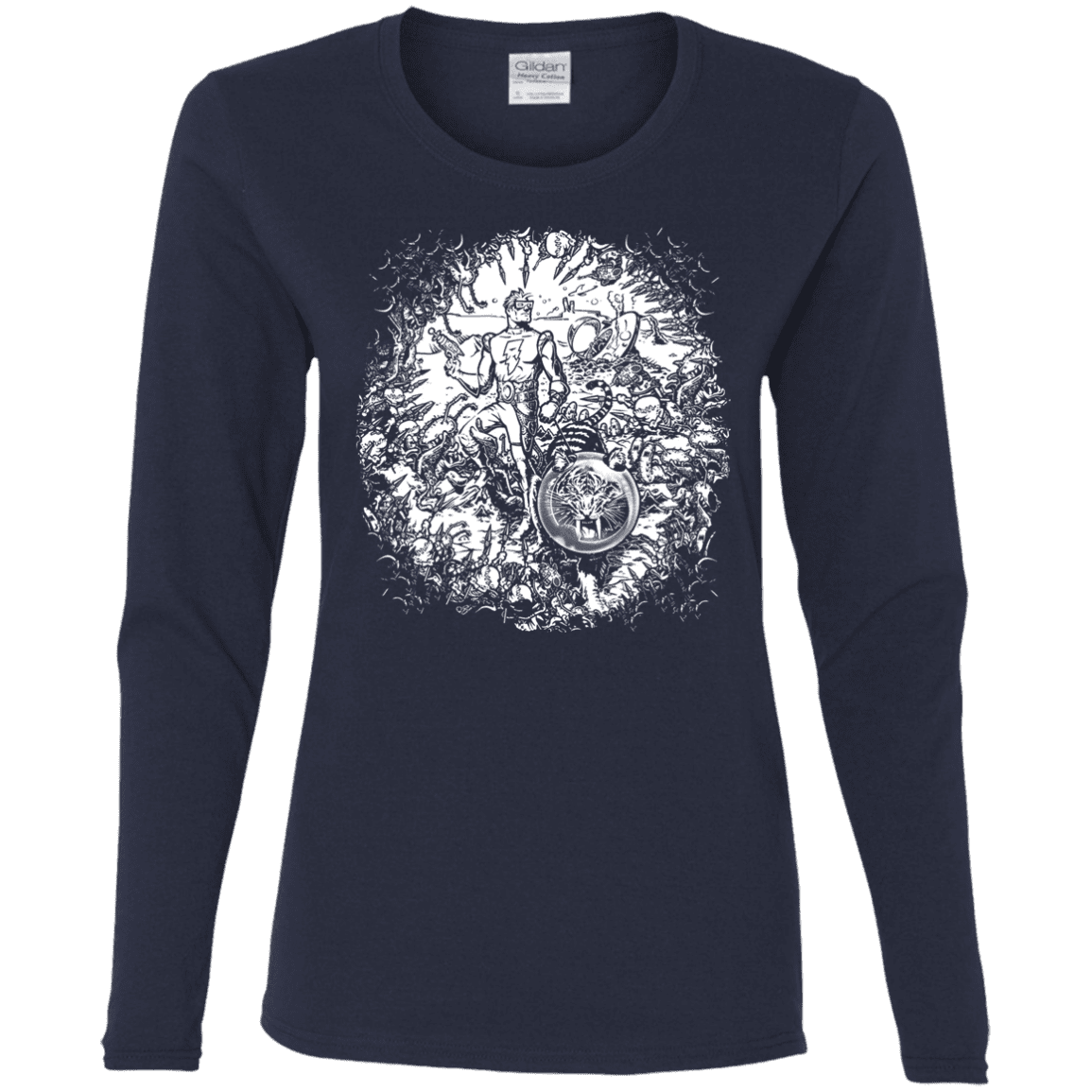T-Shirts Navy / S Spaceman Women's Long Sleeve T-Shirt