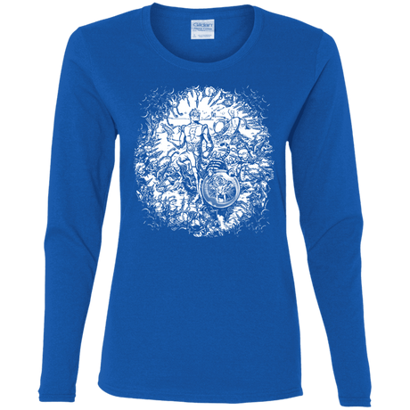 T-Shirts Royal / S Spaceman Women's Long Sleeve T-Shirt