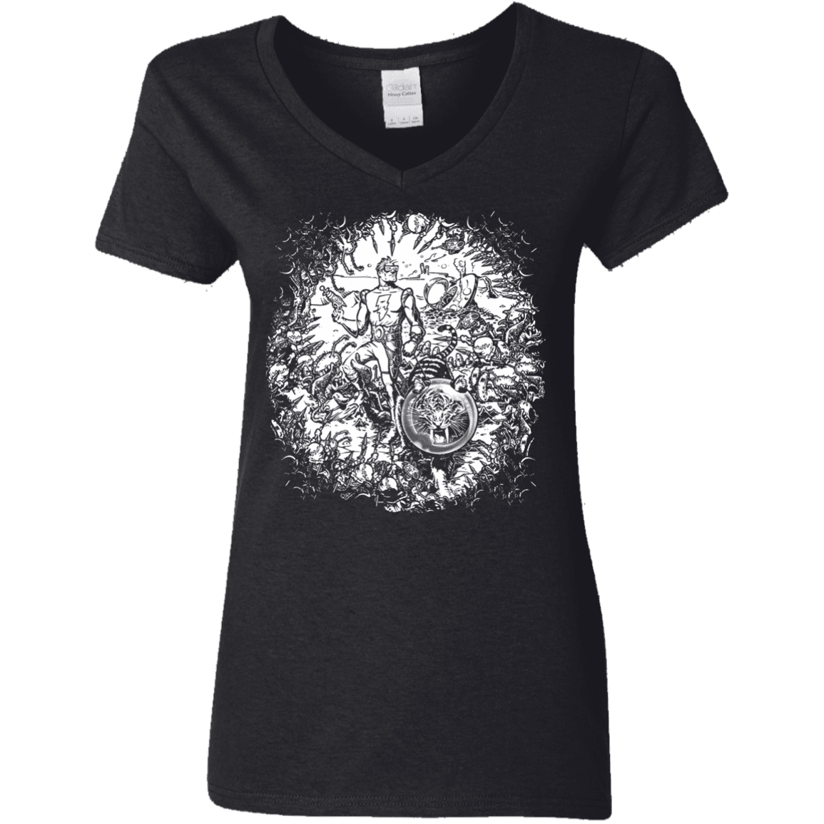 T-Shirts Black / S Spaceman Women's V-Neck T-Shirt