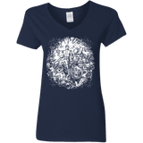 T-Shirts Navy / S Spaceman Women's V-Neck T-Shirt