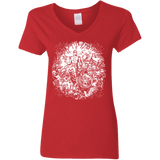 T-Shirts Red / S Spaceman Women's V-Neck T-Shirt