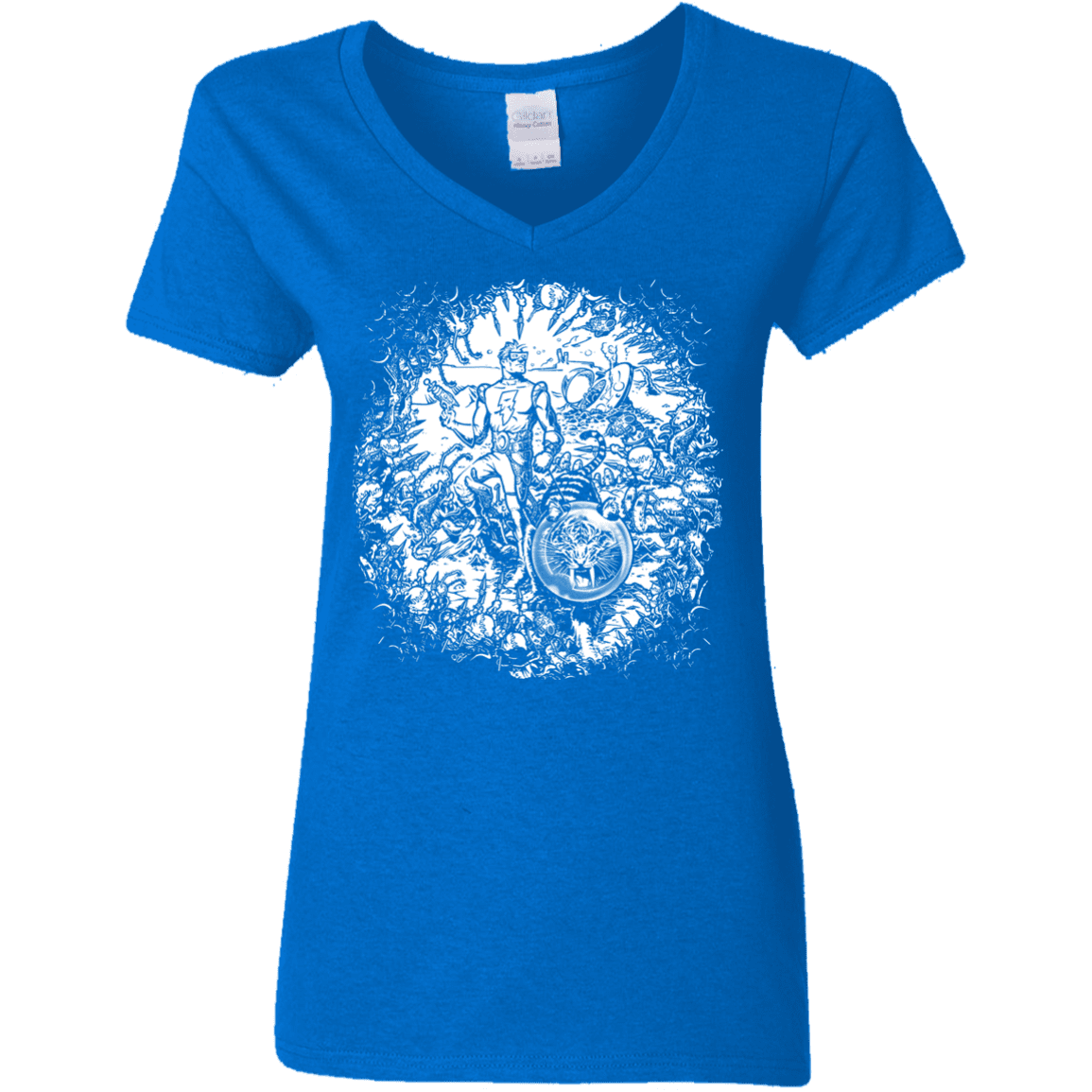 T-Shirts Royal / S Spaceman Women's V-Neck T-Shirt