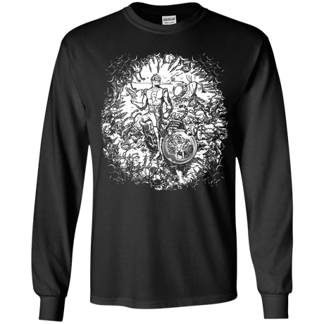 T-Shirts Black / YS Spaceman Youth Long Sleeve T-Shirt