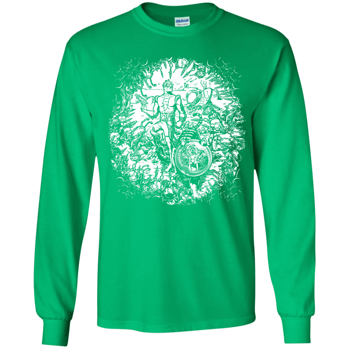 T-Shirts Irish Green / YS Spaceman Youth Long Sleeve T-Shirt