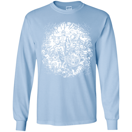 T-Shirts Light Blue / YS Spaceman Youth Long Sleeve T-Shirt
