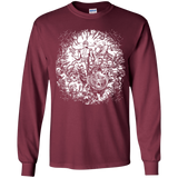 T-Shirts Maroon / YS Spaceman Youth Long Sleeve T-Shirt