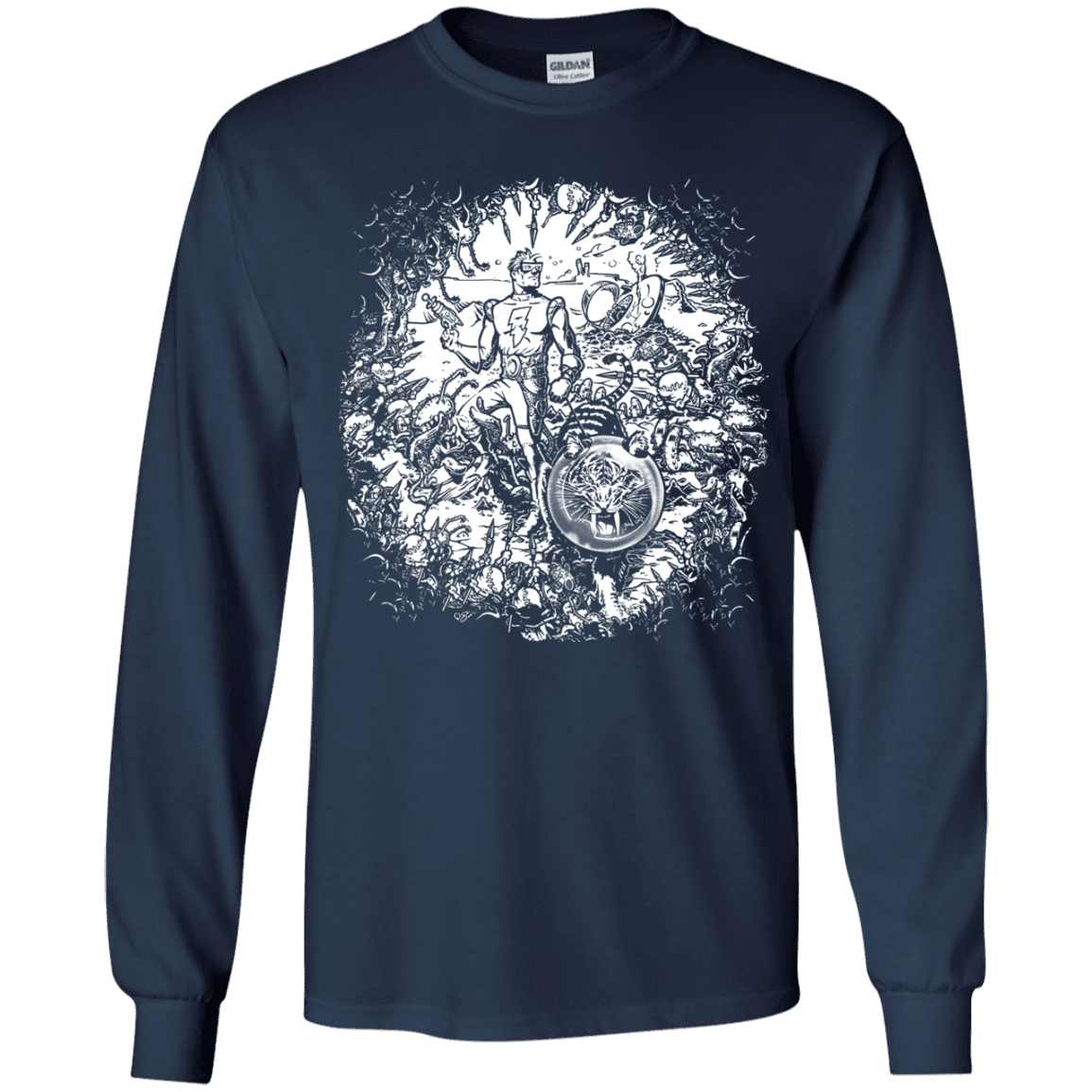 T-Shirts Navy / YS Spaceman Youth Long Sleeve T-Shirt