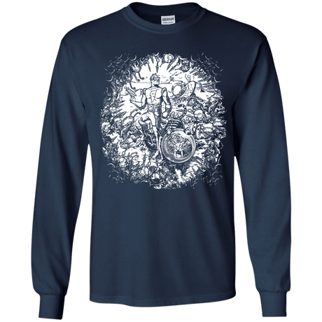 T-Shirts Navy / YS Spaceman Youth Long Sleeve T-Shirt