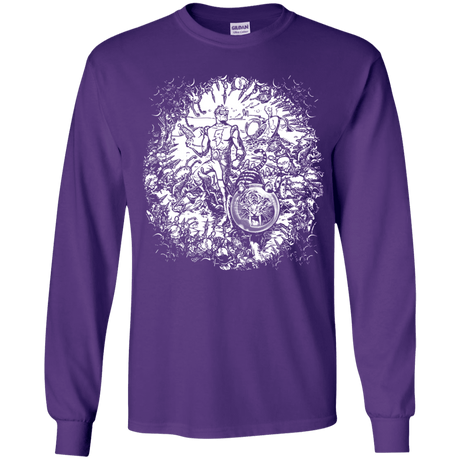 T-Shirts Purple / YS Spaceman Youth Long Sleeve T-Shirt