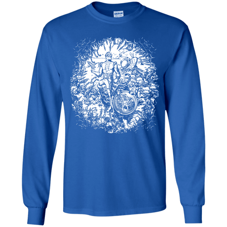 T-Shirts Royal / YS Spaceman Youth Long Sleeve T-Shirt