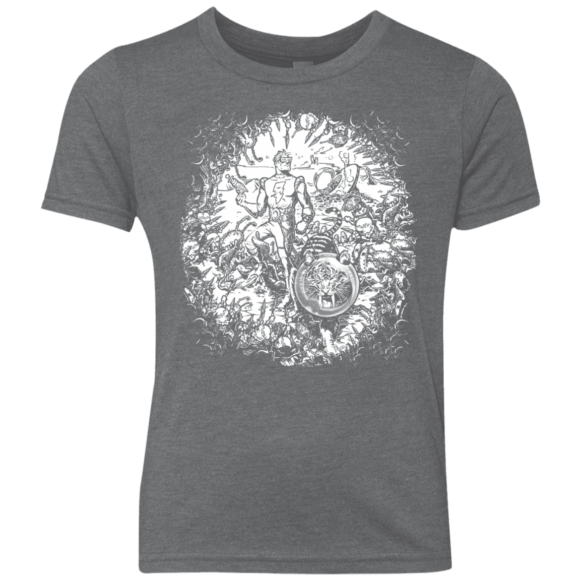 T-Shirts Premium Heather / YXS Spaceman Youth Triblend T-Shirt