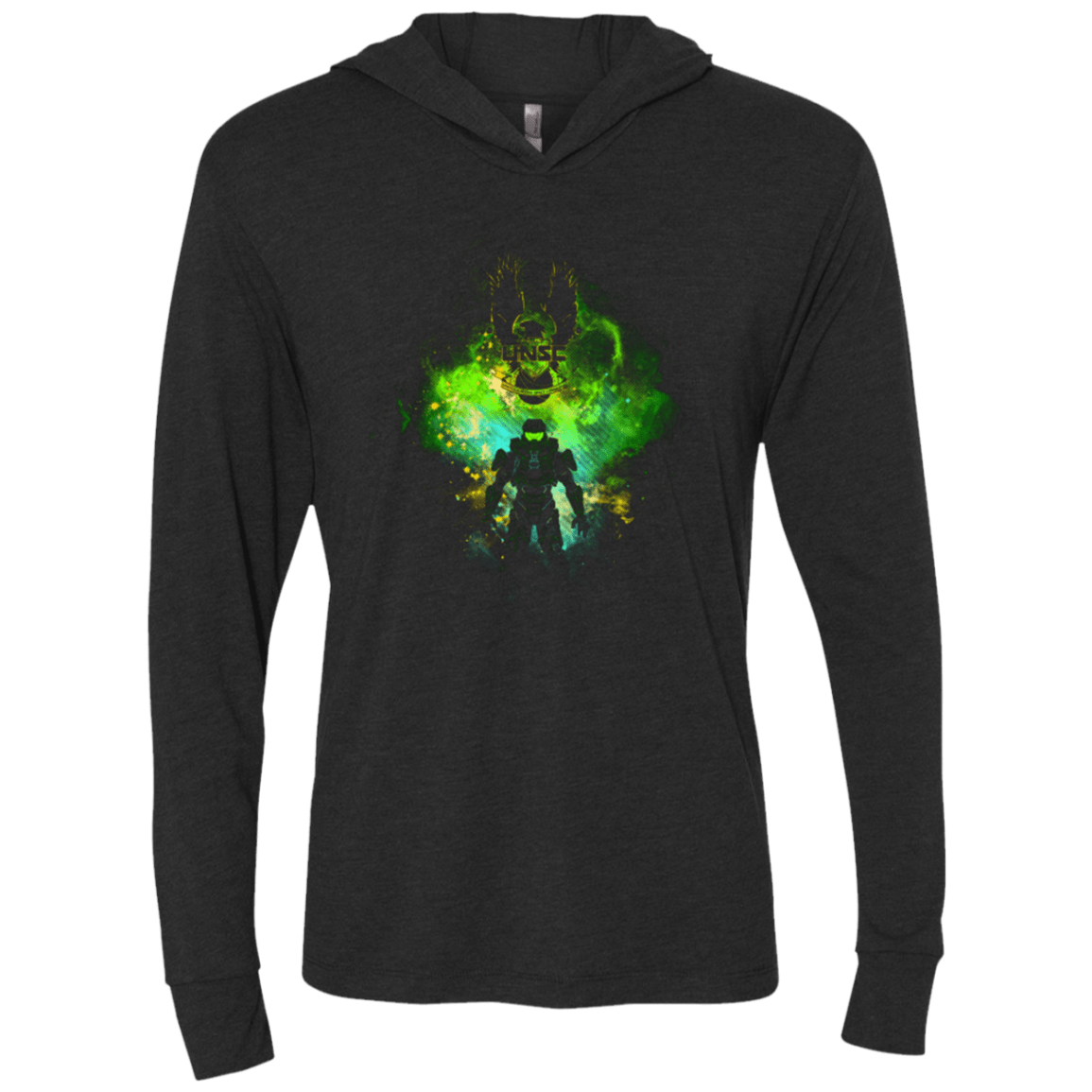 T-Shirts Vintage Black / X-Small SPARTAN ART Triblend Long Sleeve Hoodie Tee