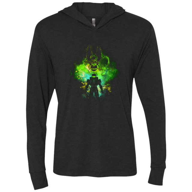 T-Shirts Vintage Black / X-Small SPARTAN ART Triblend Long Sleeve Hoodie Tee