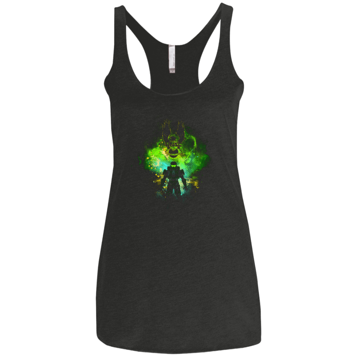 T-Shirts Vintage Black / X-Small SPARTAN ART Women's Triblend Racerback Tank