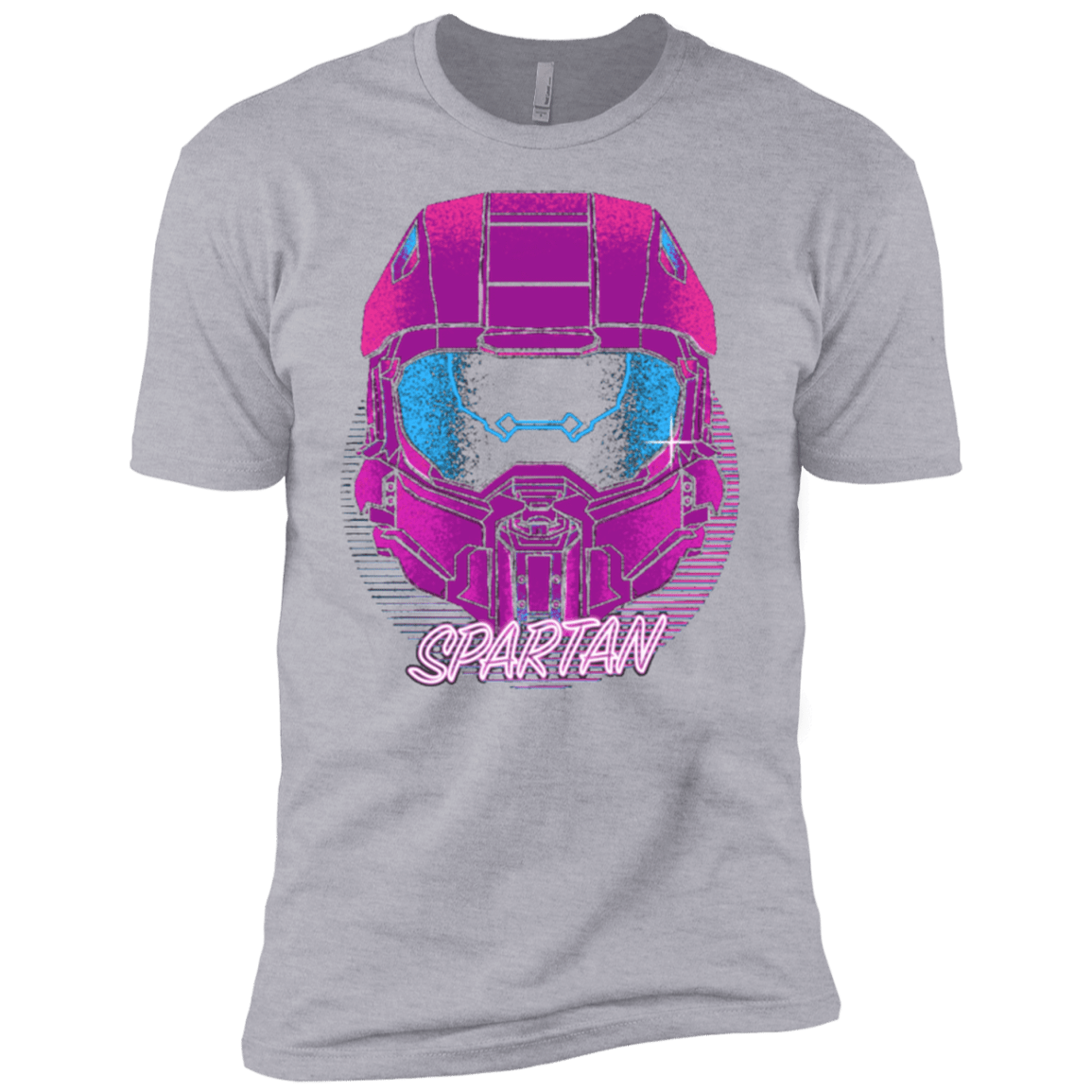 T-Shirts Heather Grey / YXS Spartan Helmet 80's Boys Premium T-Shirt