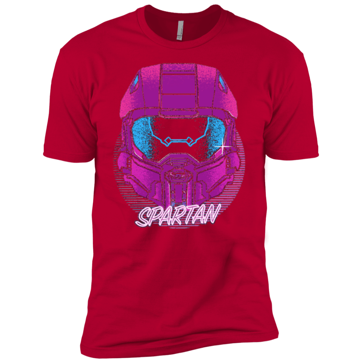 T-Shirts Red / YXS Spartan Helmet 80's Boys Premium T-Shirt