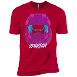 T-Shirts Red / YXS Spartan Helmet 80's Boys Premium T-Shirt