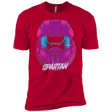 T-Shirts Red / YXS Spartan Helmet 80's Boys Premium T-Shirt
