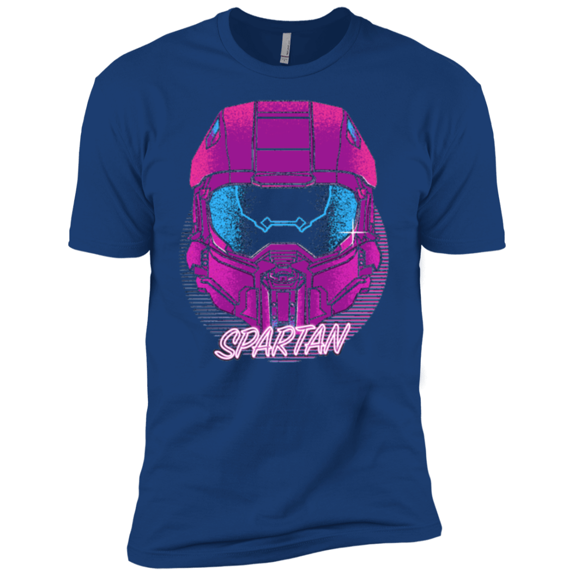 T-Shirts Royal / YXS Spartan Helmet 80's Boys Premium T-Shirt