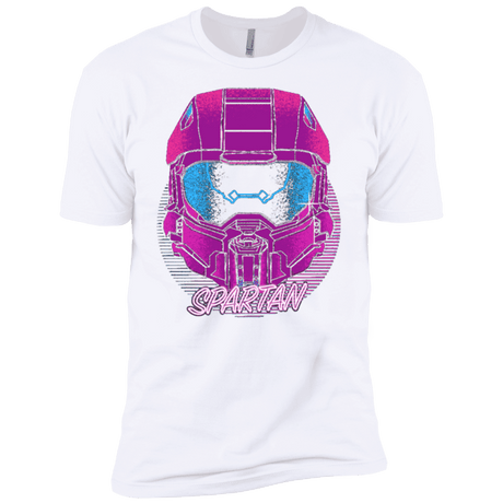 T-Shirts White / YXS Spartan Helmet 80's Boys Premium T-Shirt