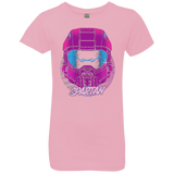 T-Shirts Light Pink / YXS Spartan Helmet 80's Girls Premium T-Shirt